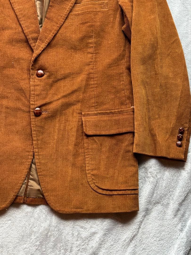 ダ*ビ様 Sears コーデュロイ　テーラード3点セット70-80s デッドスト
