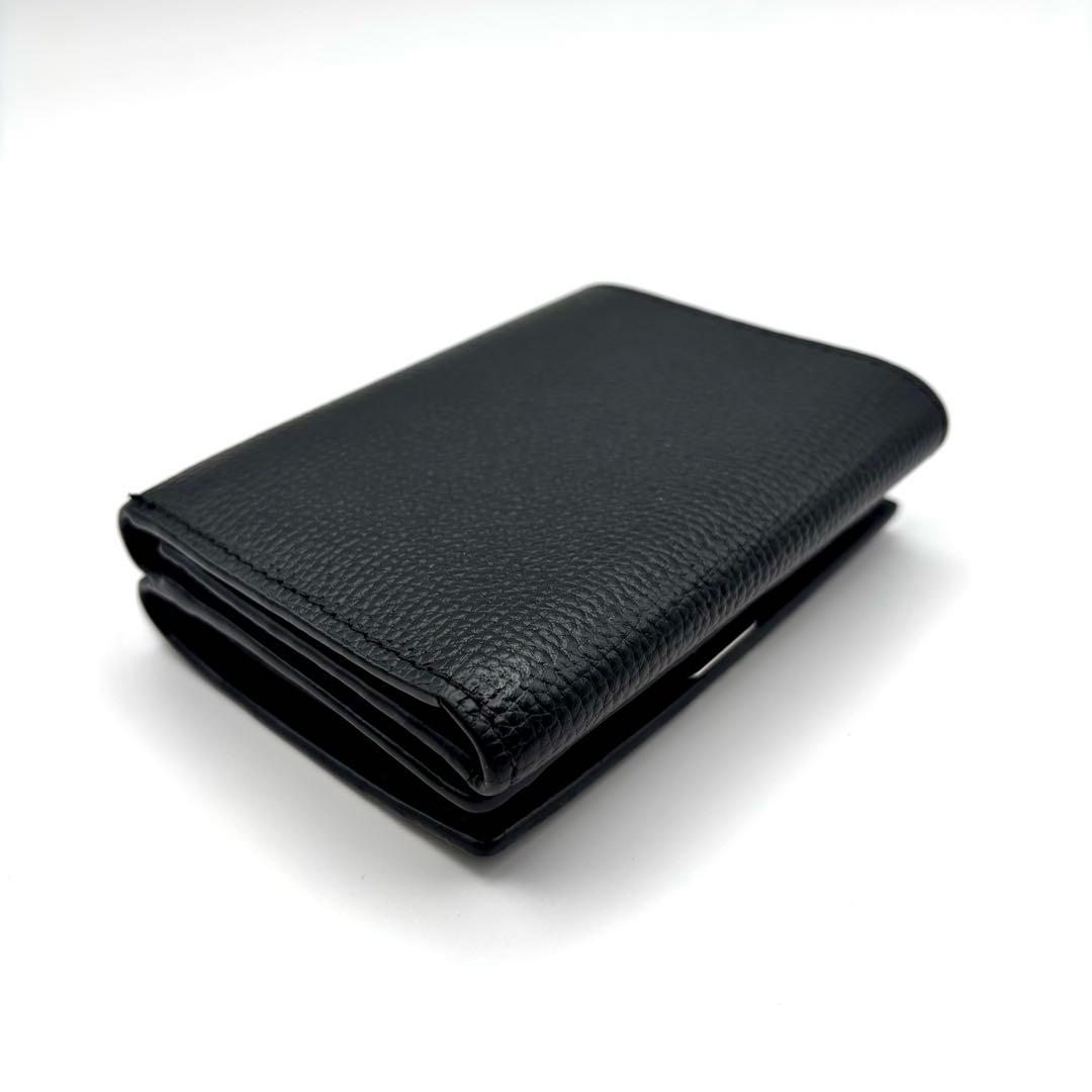 くるみ様 LOEWE ブラックレザー三つ折り財布