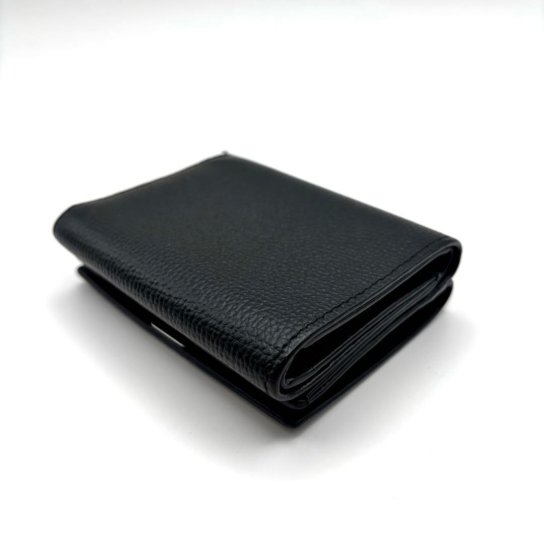 くるみ様 LOEWE ブラックレザー三つ折り財布