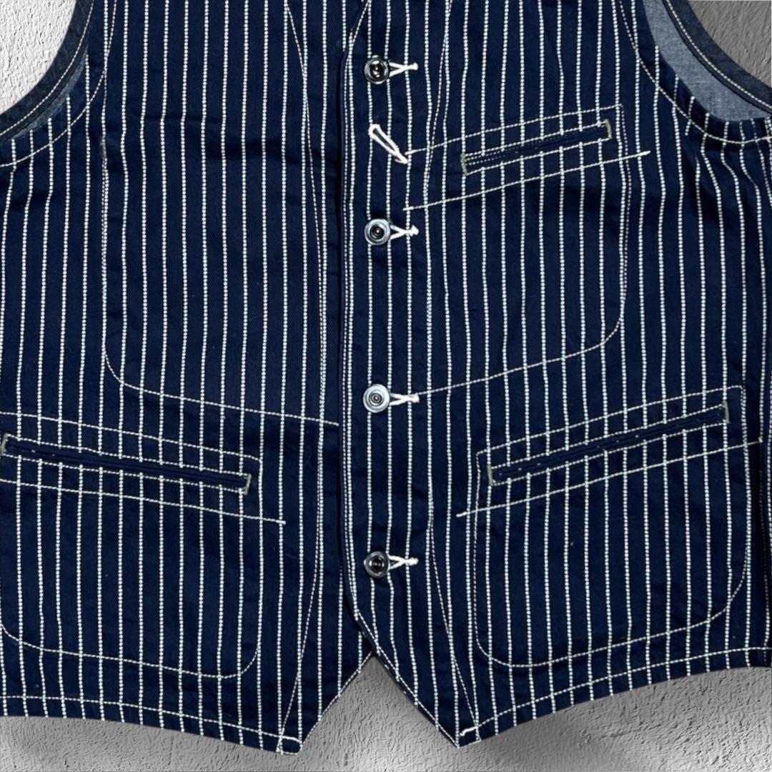 SUGAR CANE Star Denim ワークベスト 40 ウォバッシユ