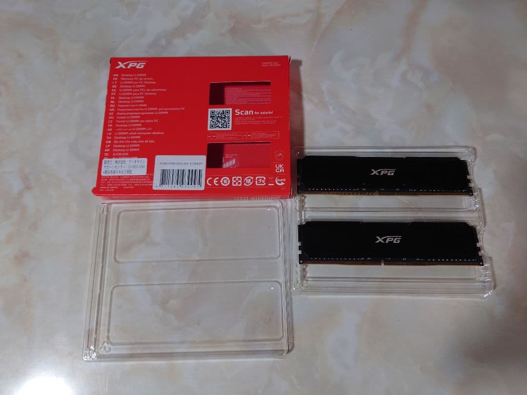 XPG GAMMIX D20 DDR4 3200MHz 64GB 中古動作確認済