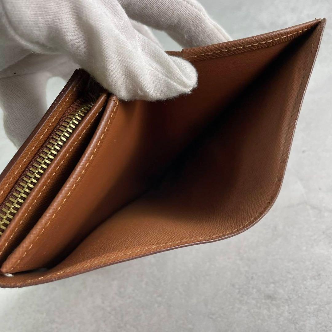 【美品】ルイ・ヴィトン モノグラム ポルトモネビエトレゾール 二つ折り財布