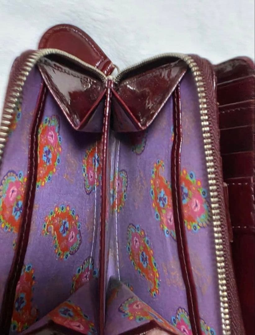 w*n様 ANNA SUI バーガンディ 二つ折り財布
