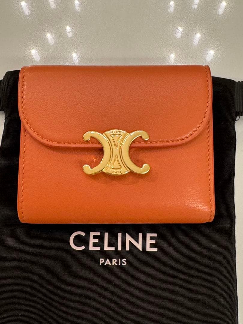 【新品】CELINEトリオンフ ミニウォレット