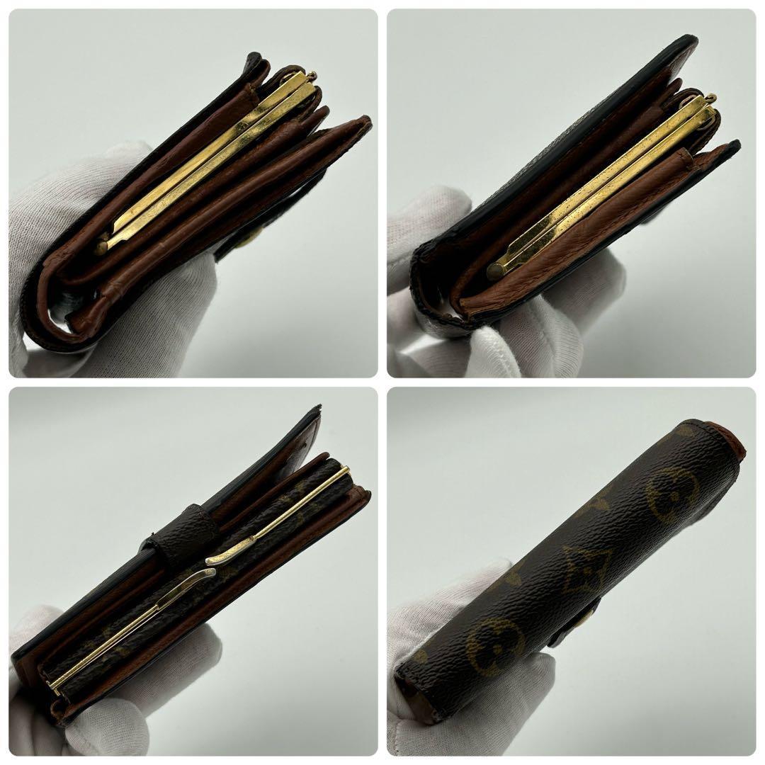 ルイ ヴィトン モノグラム ポルト モネ ヴィエノワ がま口　折り財布