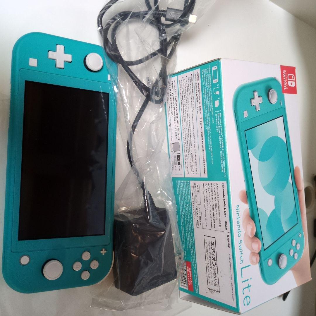 Nintendo Switch Lite ターコイズ 充電器付き
