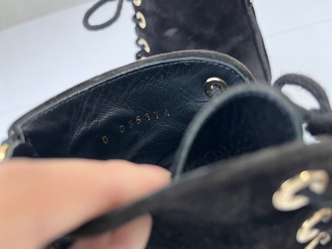 り*あ様 CHANEL スエード ショートブーツ 36 ½