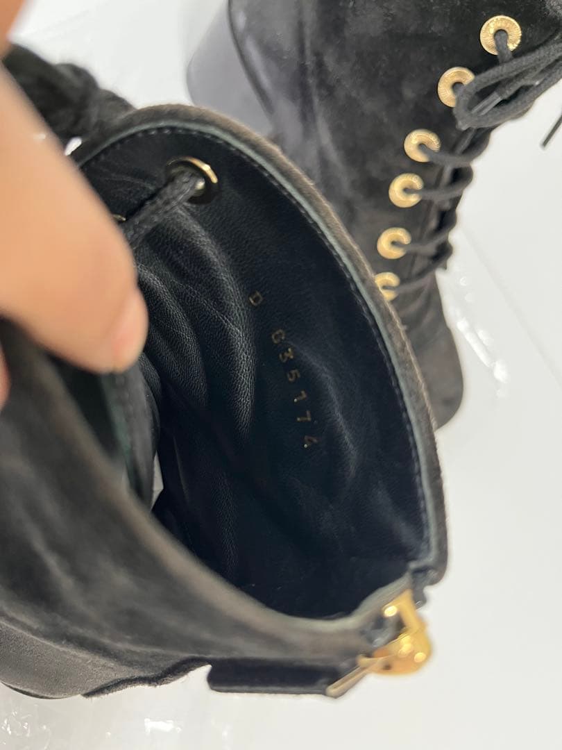 り*あ様 CHANEL スエード ショートブーツ 36 ½