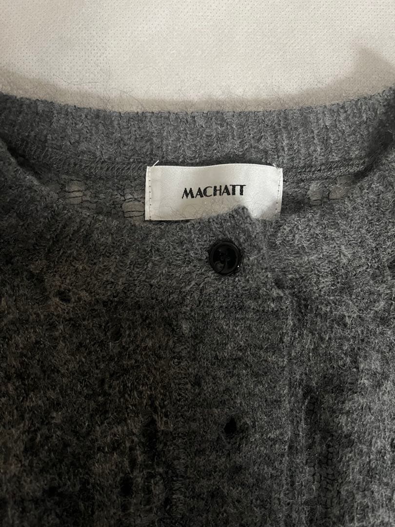 machatt クラッシュモヘアウール　カーディガン　ニット　セット