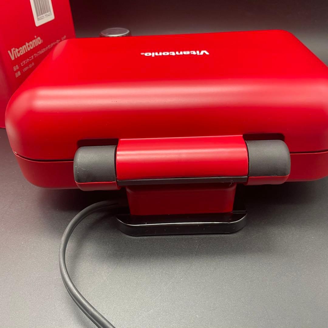 ◯ビタントニオ ワッフルメーカー VWH-50 赤
