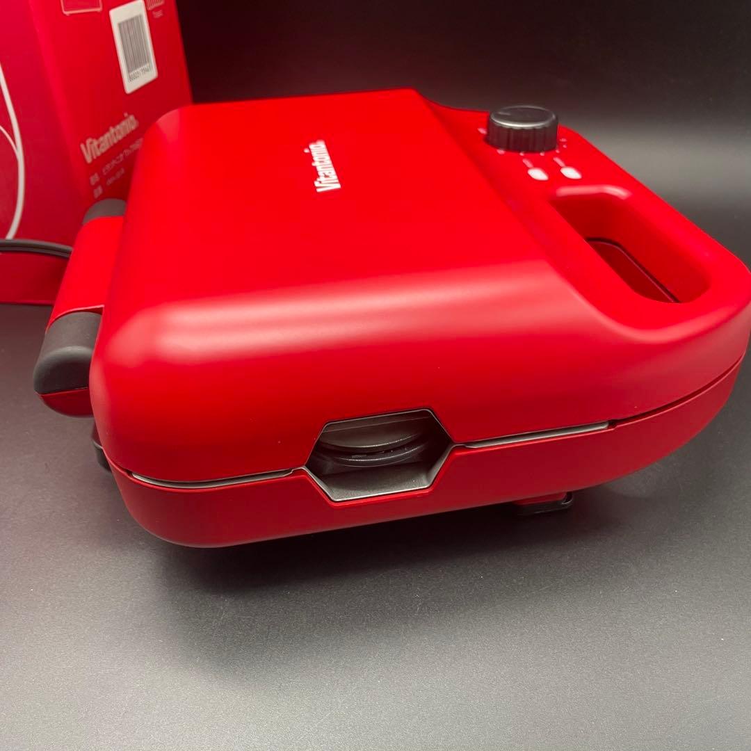 ◯ビタントニオ ワッフルメーカー VWH-50 赤