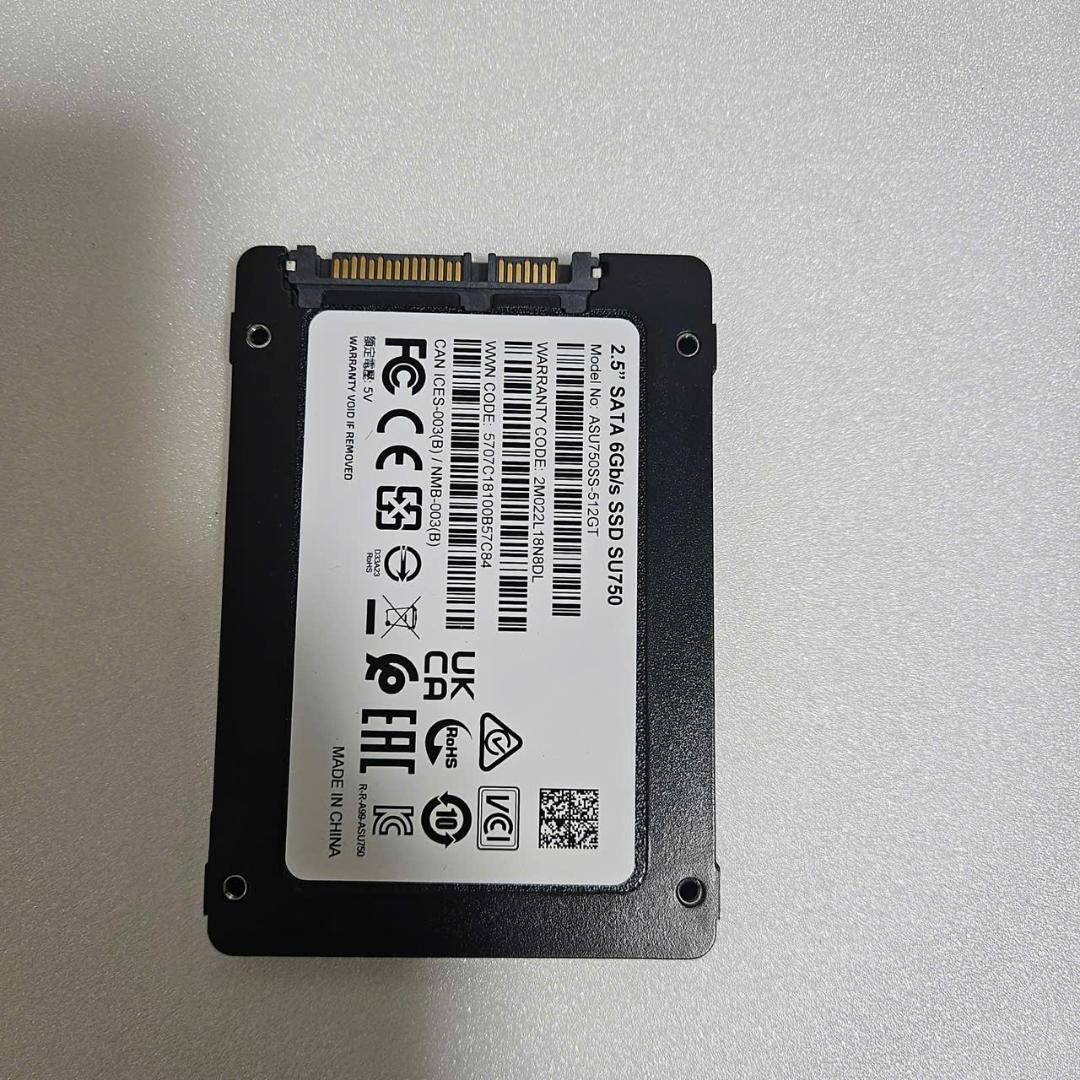 ADATA SU750 512GB SSD SATA 美品