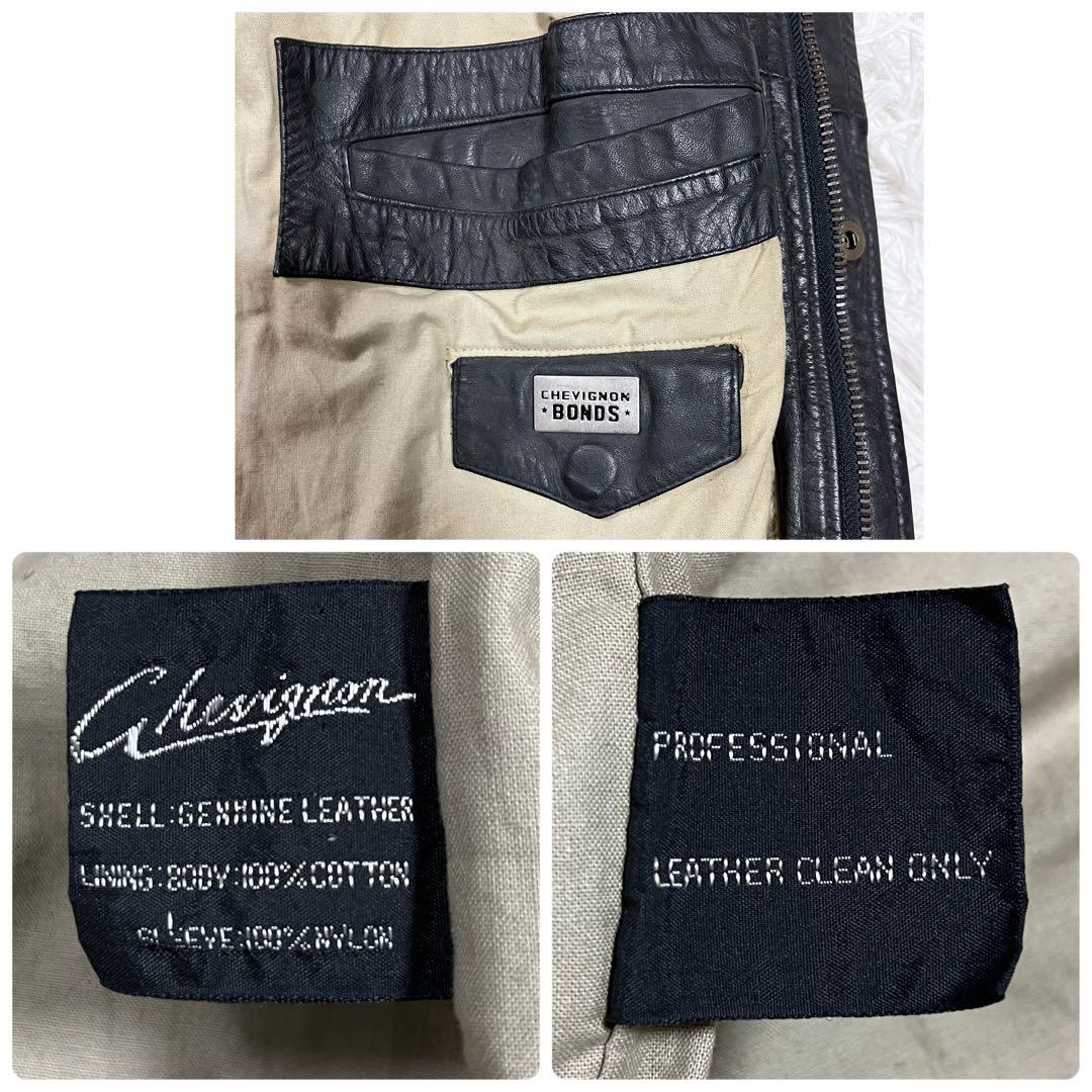 【シェビニオン】 80s genuine leather Mods coat