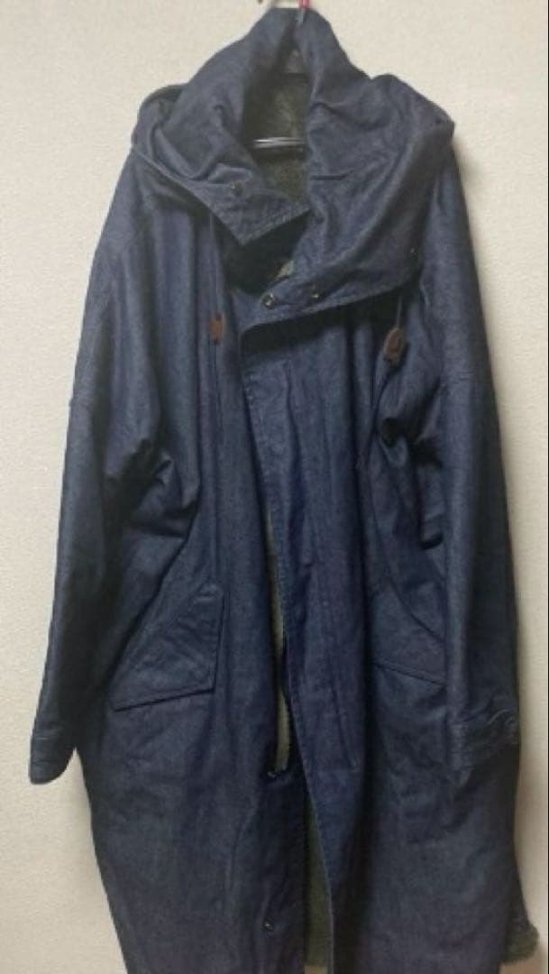 定価¥16,500＊完売品＊antiqua裏ボアデニムコートフード付き パーカー
