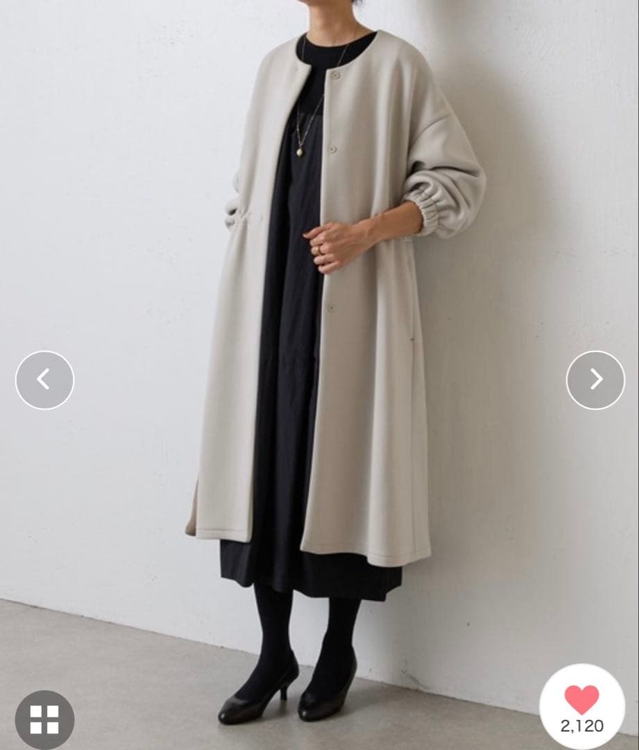 最終価格　BEARDSLEY ダンボールギャザーコート　卒入式にも