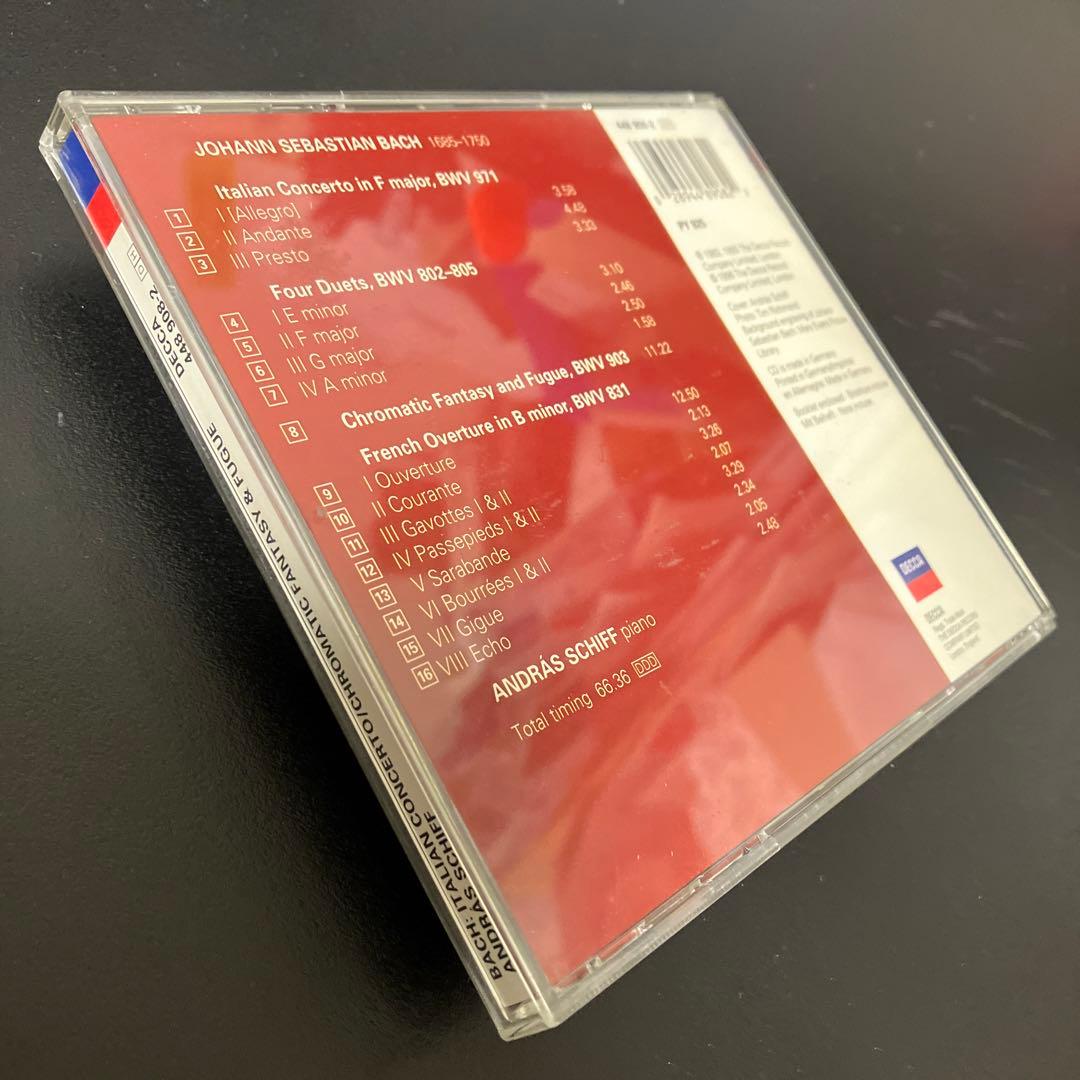 【売約済】シフ／バッハ：イタリア協奏曲、フランス風序曲、半音階的幻想曲とフーガ