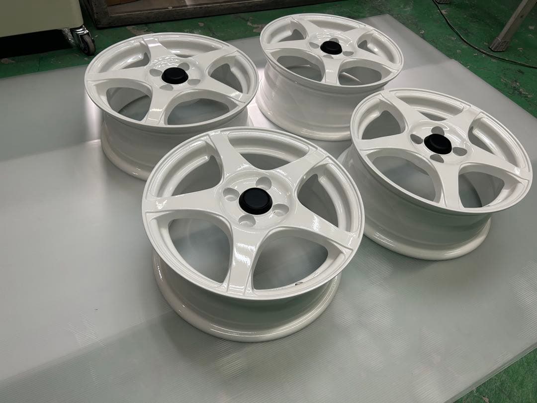 最終値下げ！A①アルミ15×6J 4穴PCD100 ＋43 ワークス カスタム