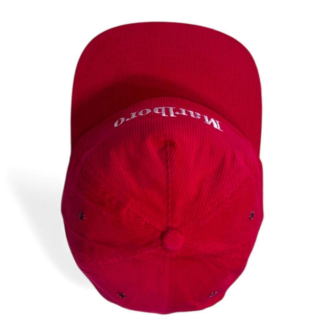 マルボロ Marlboro コーデュロイキャップCAP ハトメ仕様 刺繍ロゴ