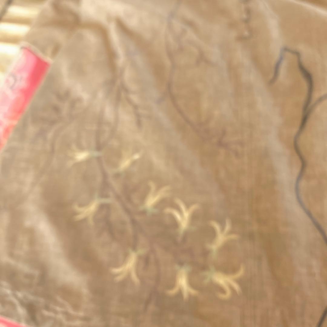刺繍入りグレー長袖ワンピース