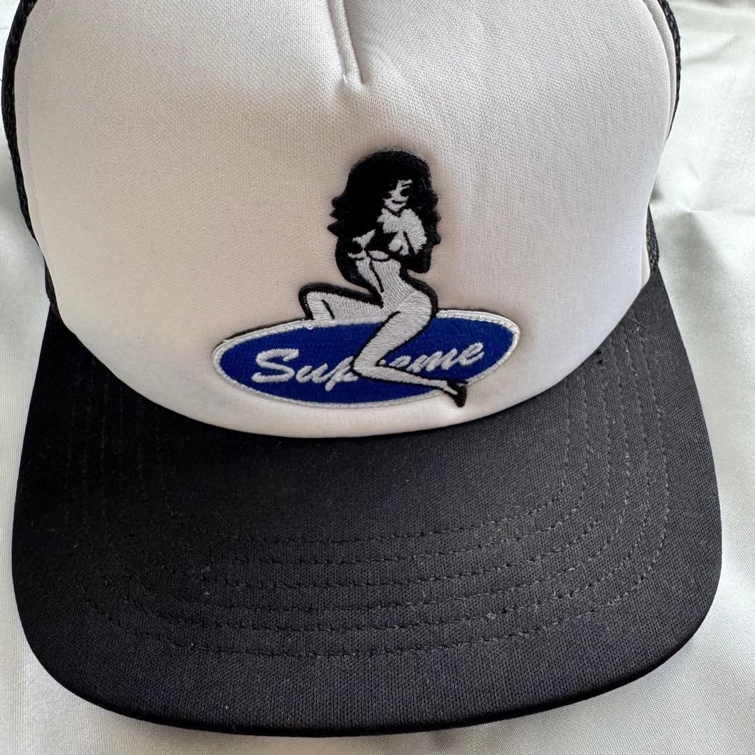 Supreme シュプリーム メッシュキャップ ブラック×ホワイト