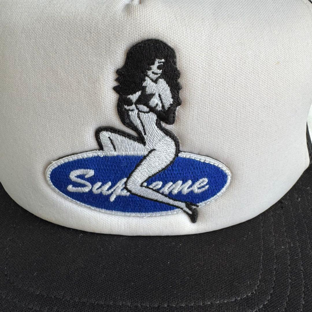 Supreme シュプリーム メッシュキャップ ブラック×ホワイト
