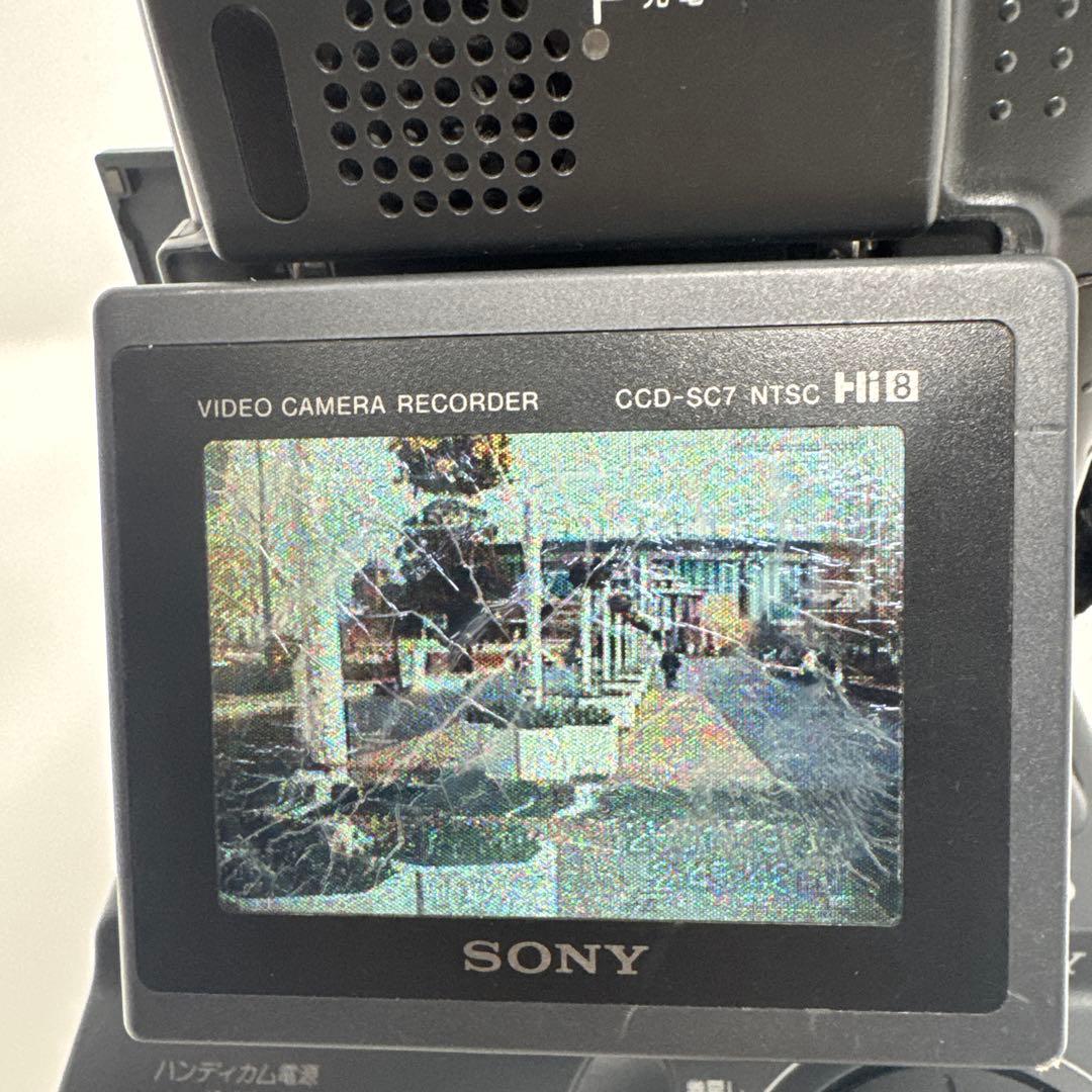 ジャンク　SONY CCD-SC7 液晶ハ​​ンディカン Hi8 ビデオカメラ