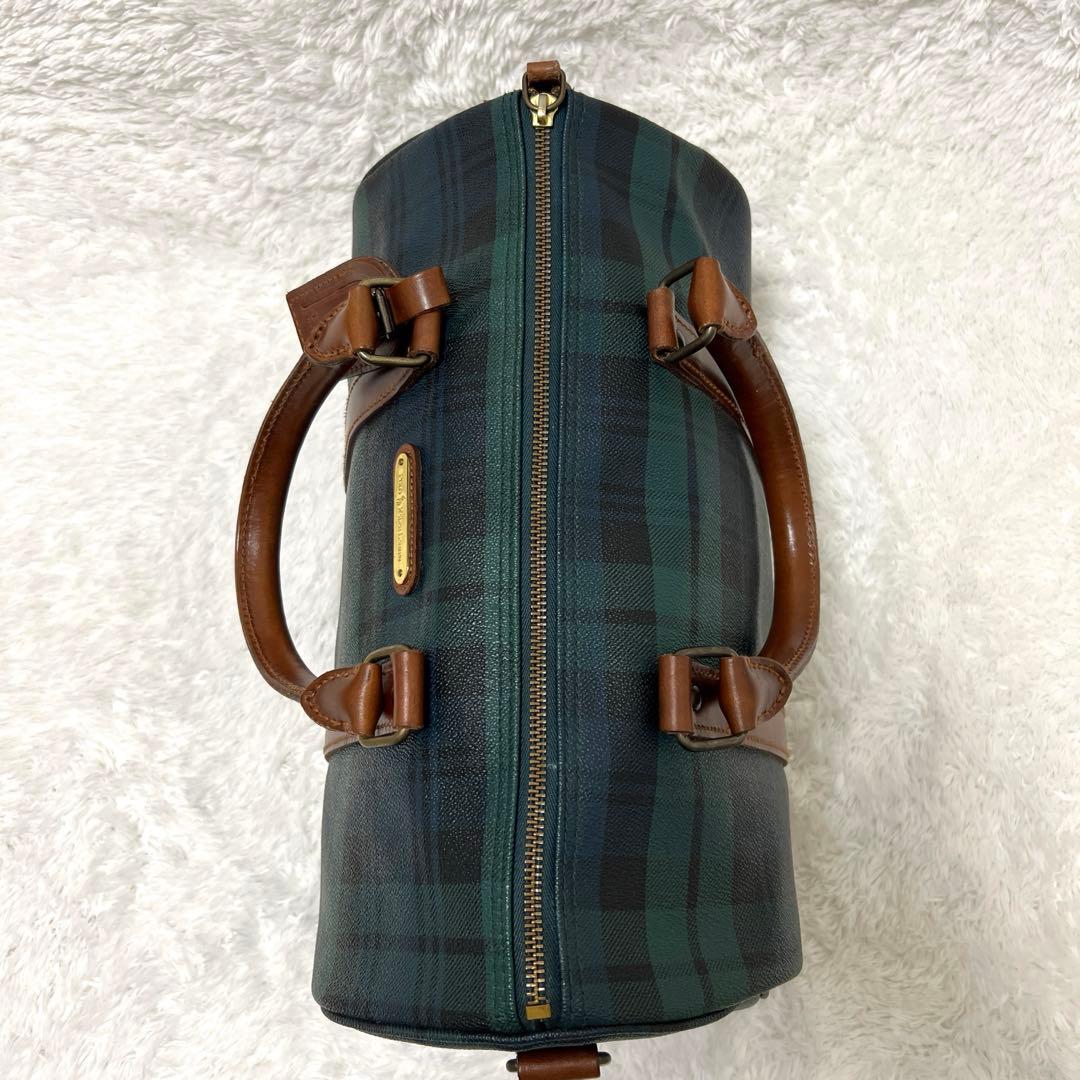 POLO RALPH LAURENミニボストンバッグ ブラックウォッチ　35cm
