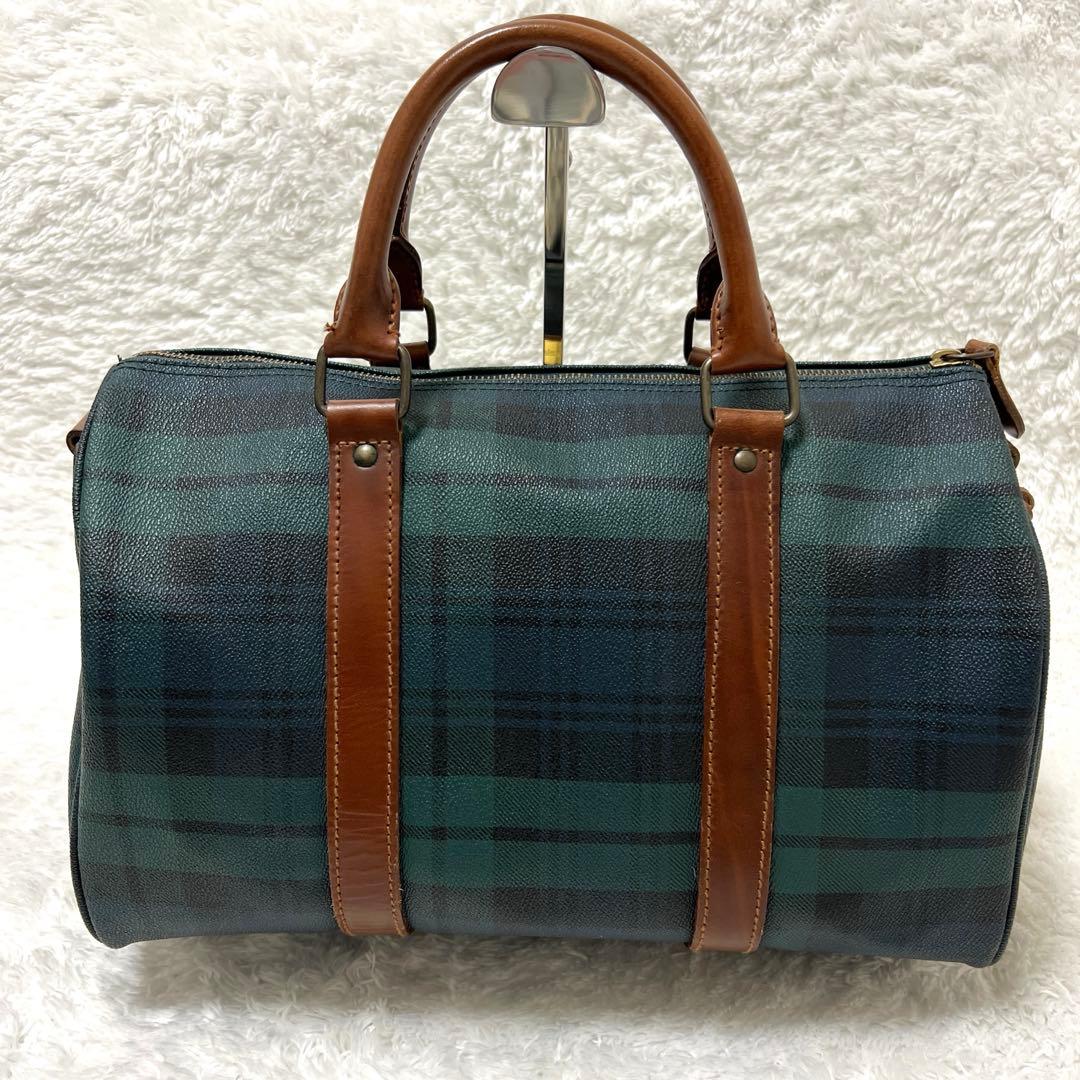 POLO RALPH LAURENミニボストンバッグ ブラックウォッチ　35cm