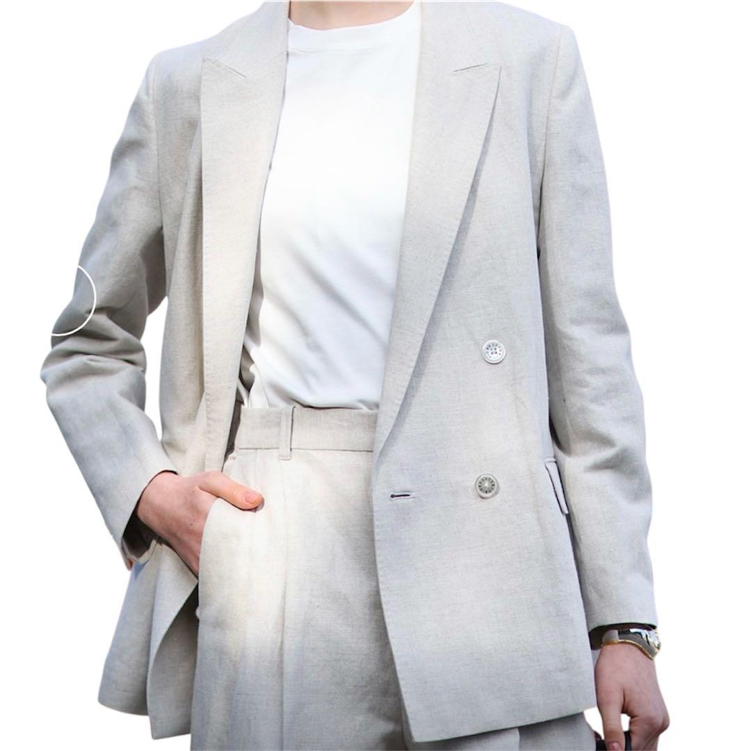 つるたて　DRESSTERIOR コットン リネン ダブルジャケット