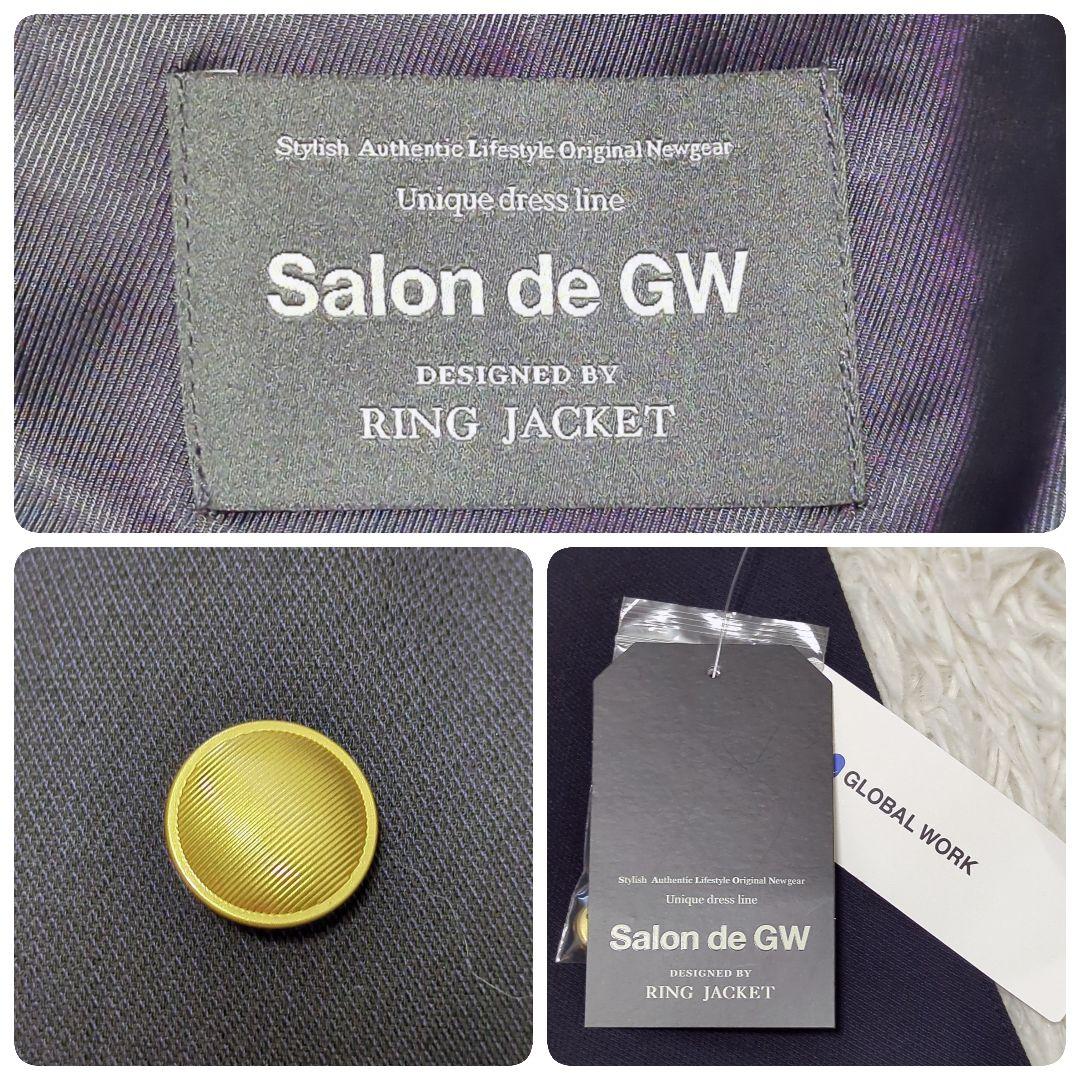 極美品✨Salon de GW 紺ブレ L 金ボタン ダブル 背抜き タグ付き