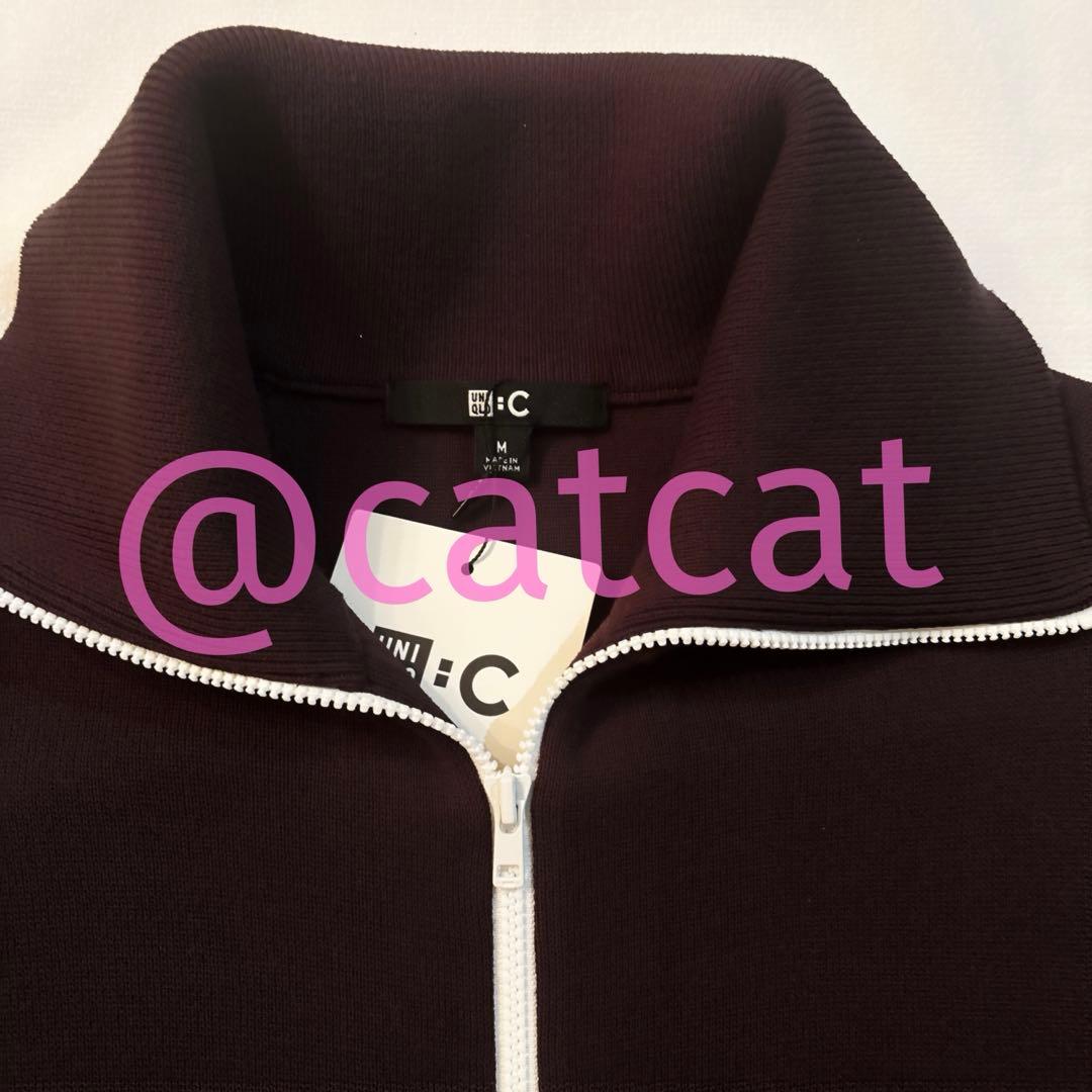 【即日発送】UNIQLO C ミラノリブフルジップカーディガン　ブラウン　新品