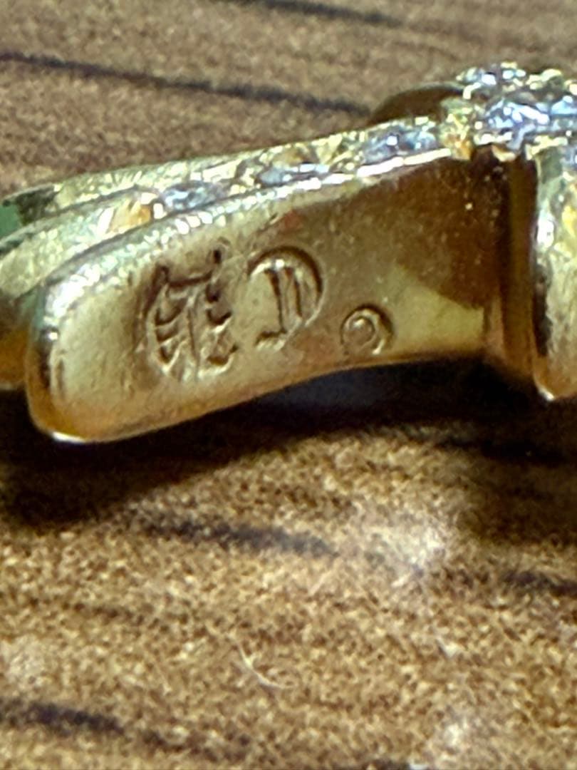 クロムハーツ 22K ゴールド ベイビーファットクロス パフェダイヤ