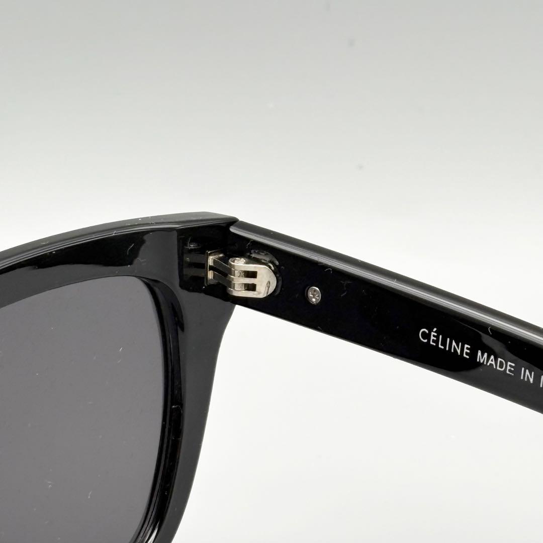 【未使用】CELINE トリオンフロゴ サングラス 黒×グレー ケース付 箱付き
