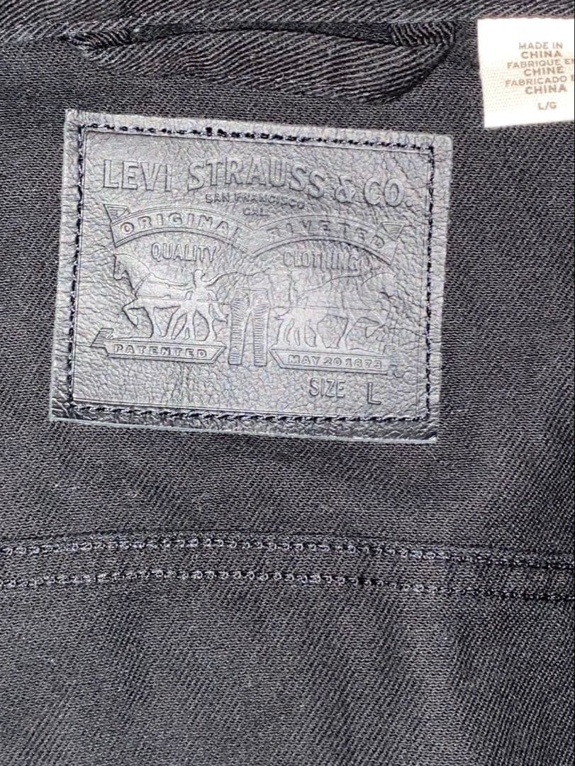 Levi’s 72334 ブラック デニムジャケット L トラッカー