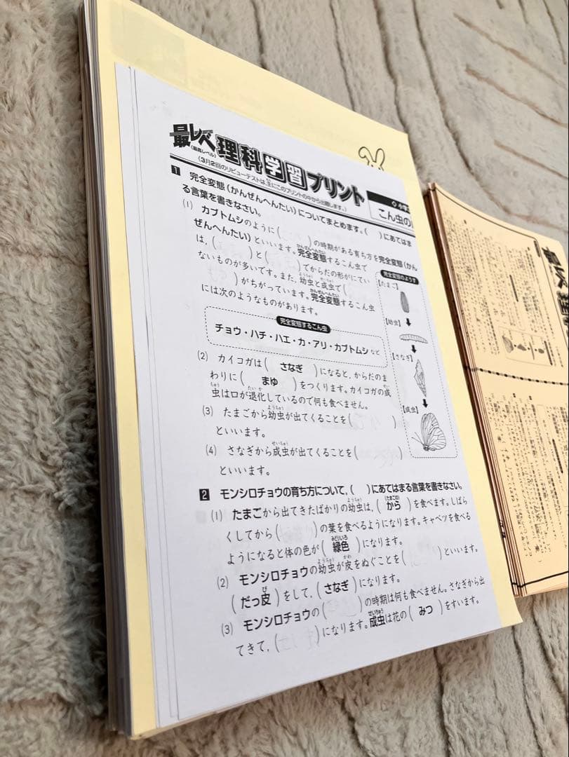 しょうがく社 小3 理科プリント テキスト 最レベ 小学生特進クラス