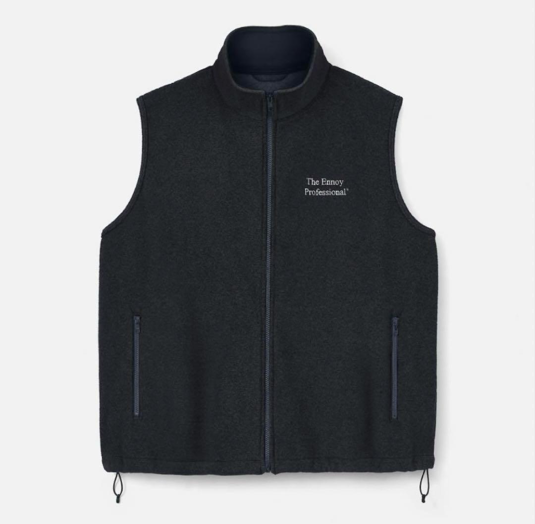 ENNOY PROFESSIONAL FLEECE VEST BLACK 黒　L