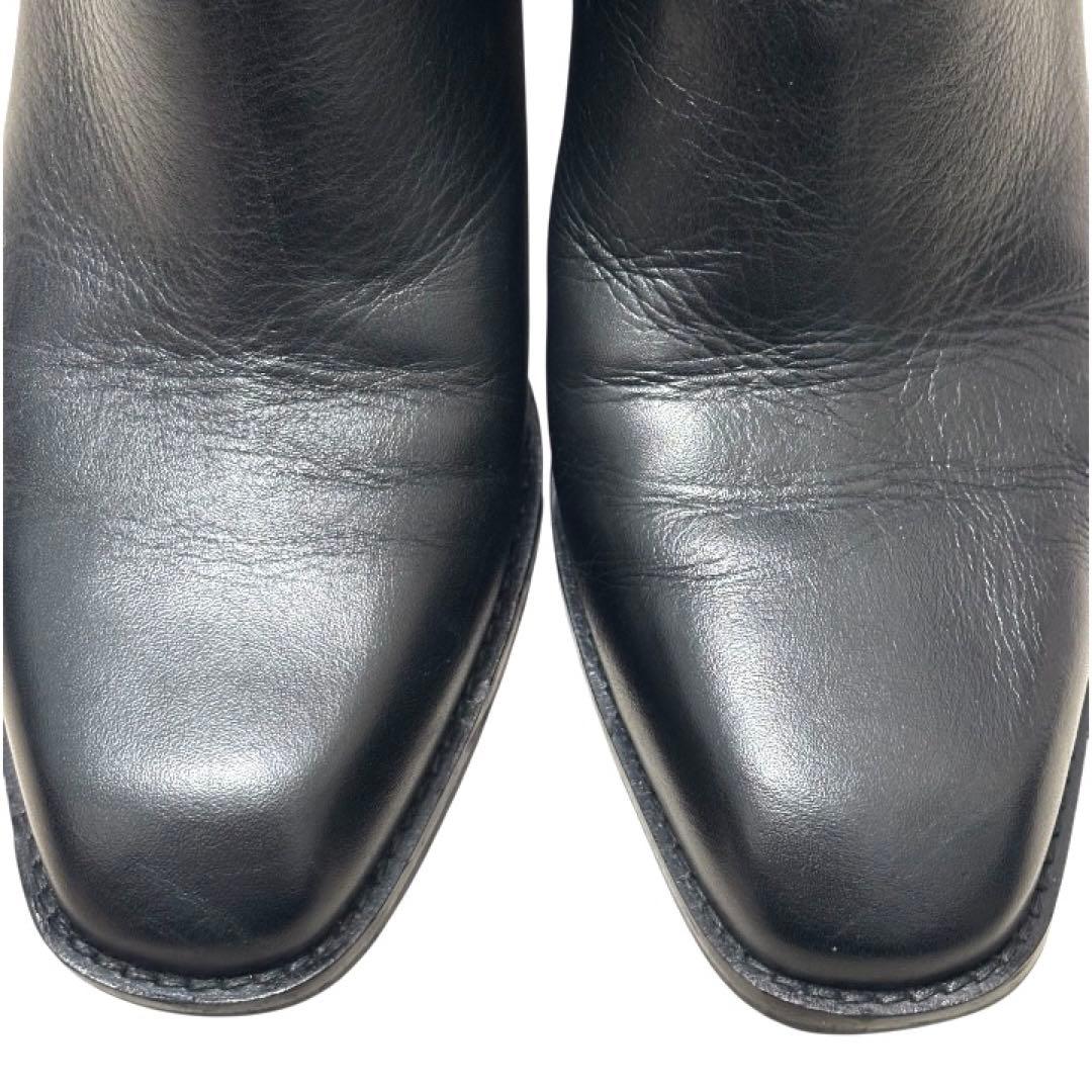 美品 ザラ ZARA サイドゴアブーツ レザー 本革 ブラック 40 26cm