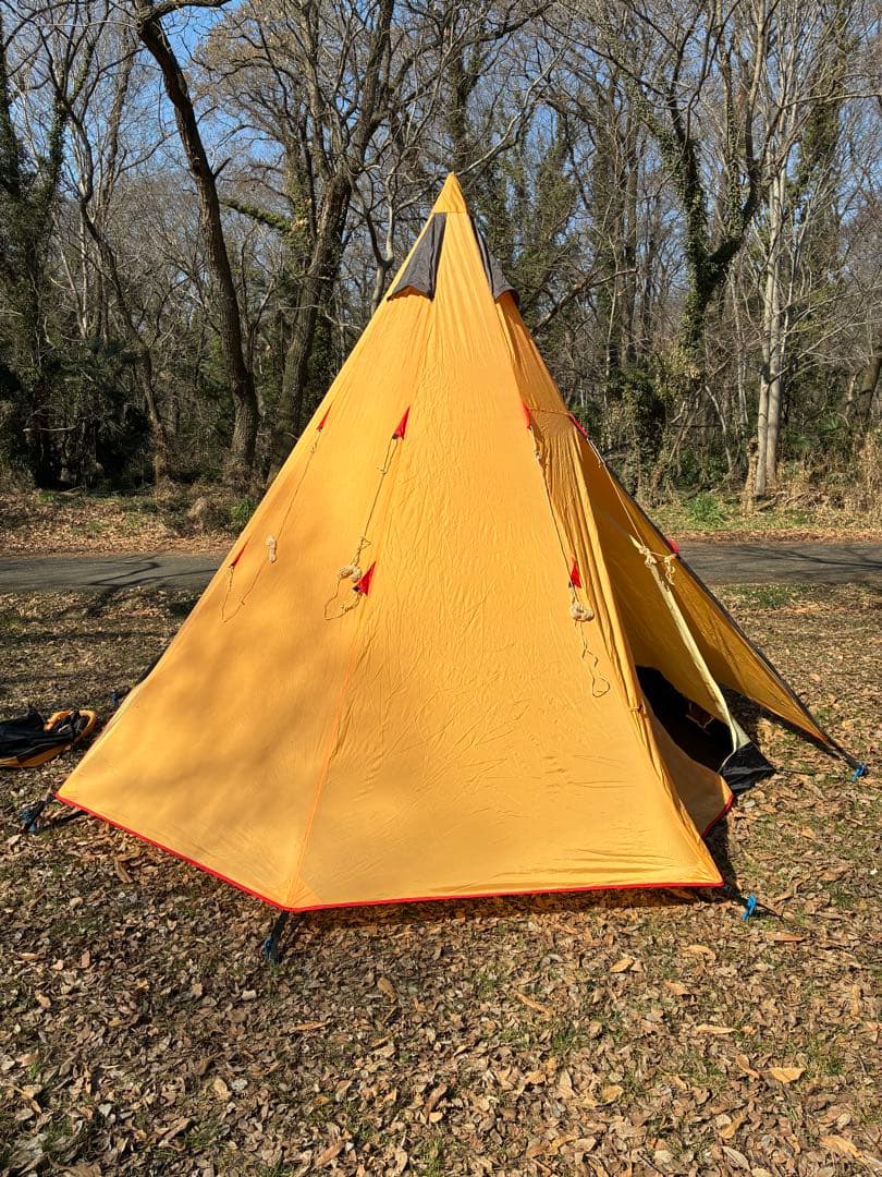North Eagle ティピ型キャンプテント　（ワンポール）　鍛造ペグ付き