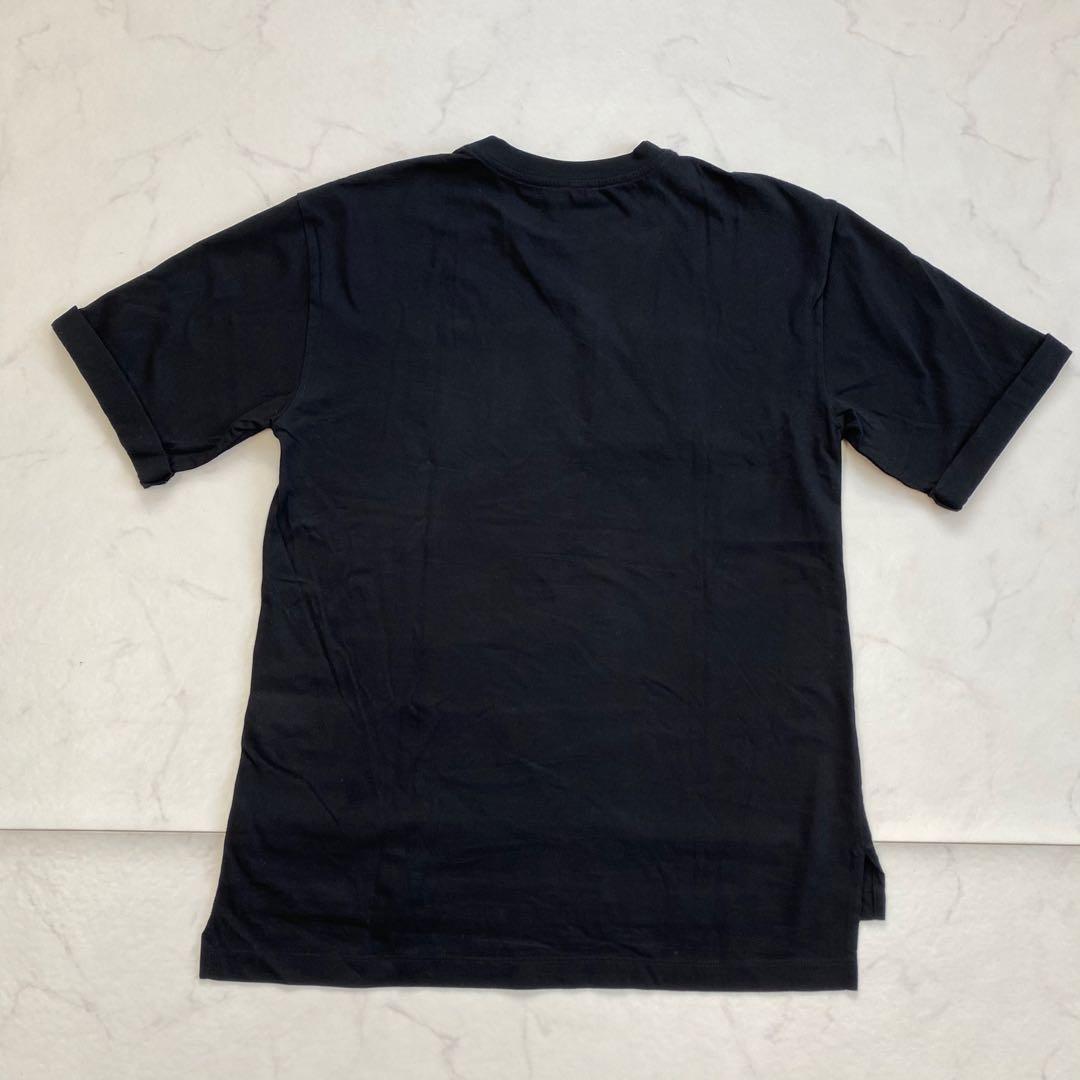 美品★FENDI フェンディ 半袖Tシャツ カットソー ミンクファーFFロゴ S