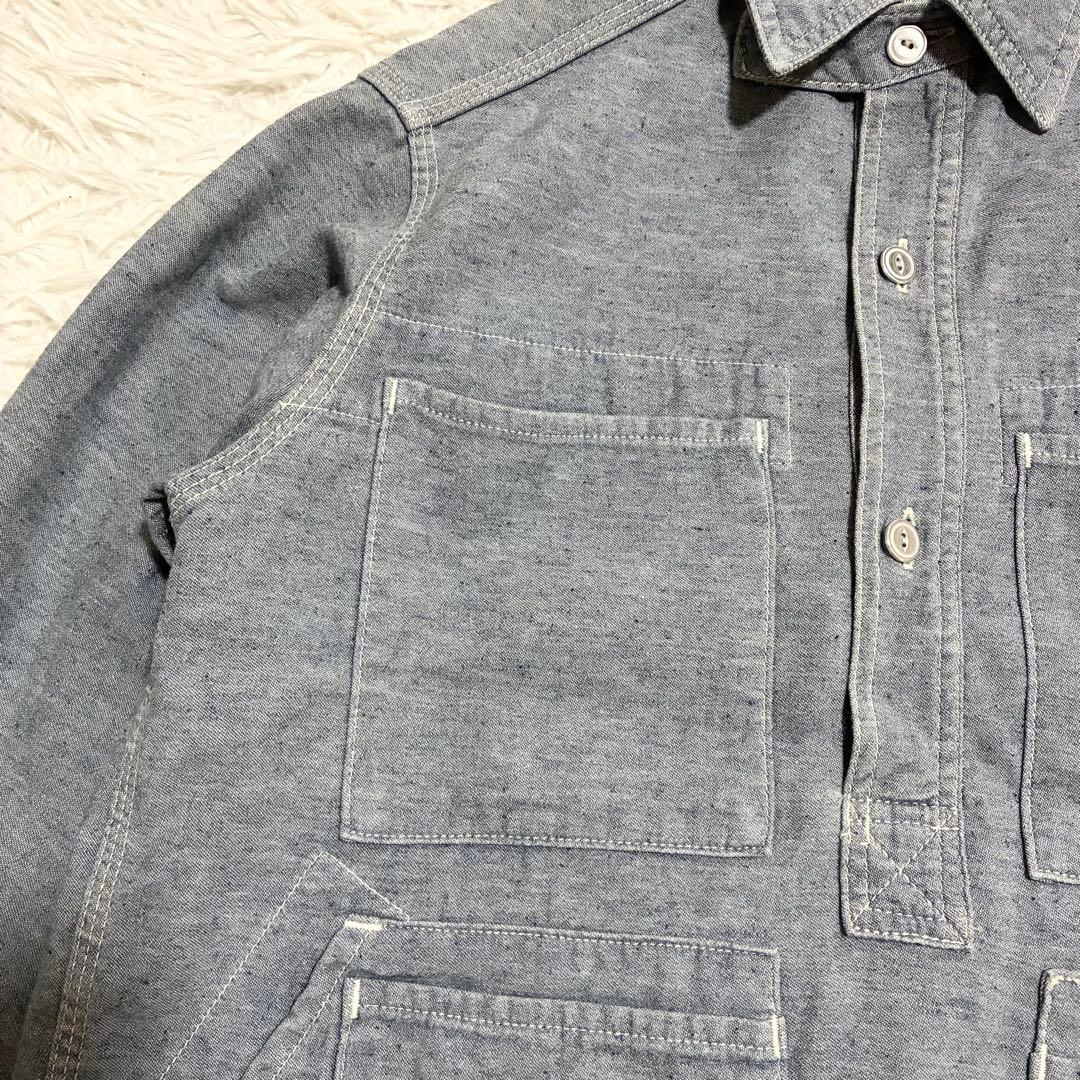 【SASSAFRAS】 TREE CHOPPER HALF プルオーバーシャツS