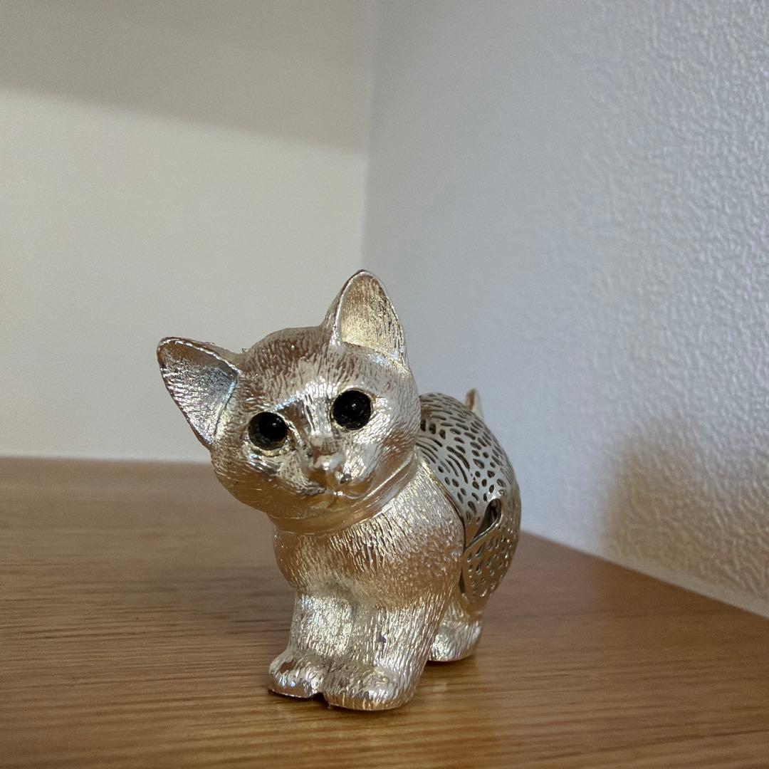 クリストフル　猫　オブジェ