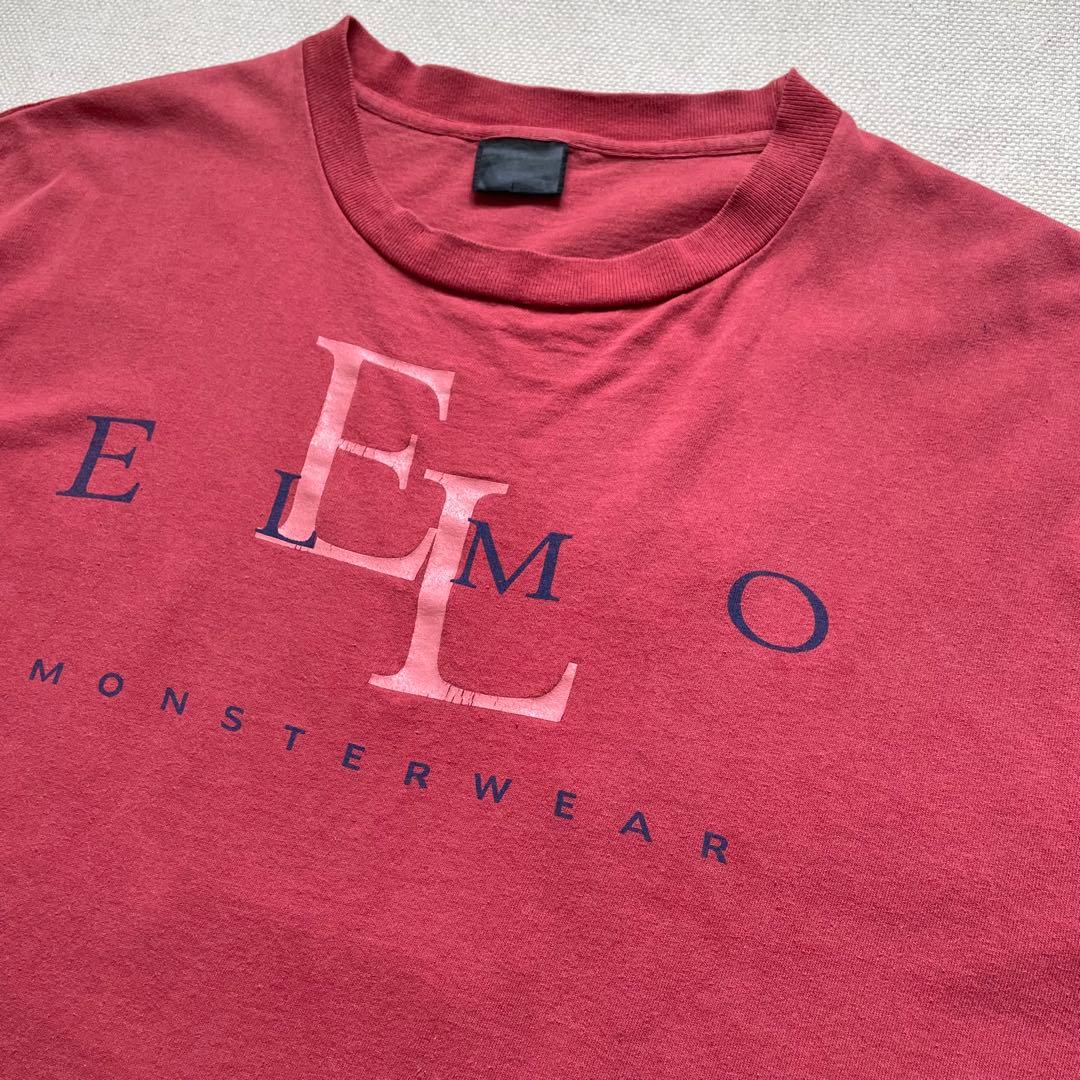 90sヴィンテージTシャツ ELMO カルバンクラインパロディ フェード XL
