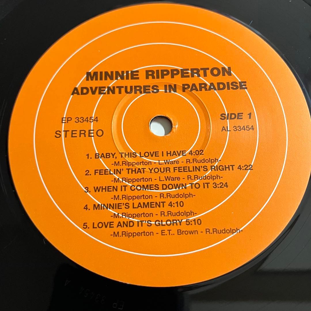 LP　Minnie Riperton　Adventures　レコード