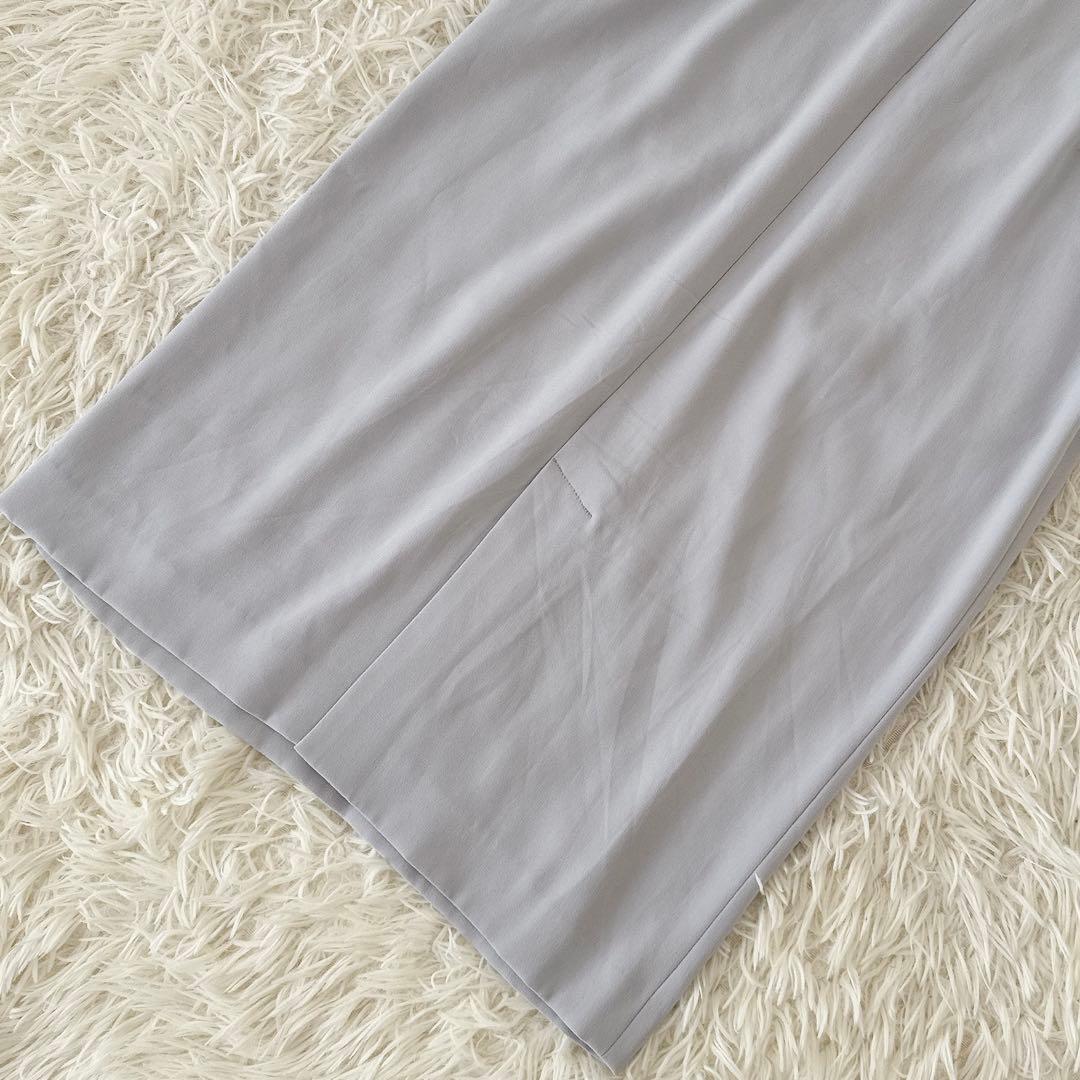 美品 BEIGE, ベイジ✨CINDY クルーネックドレス ライトグレー 2