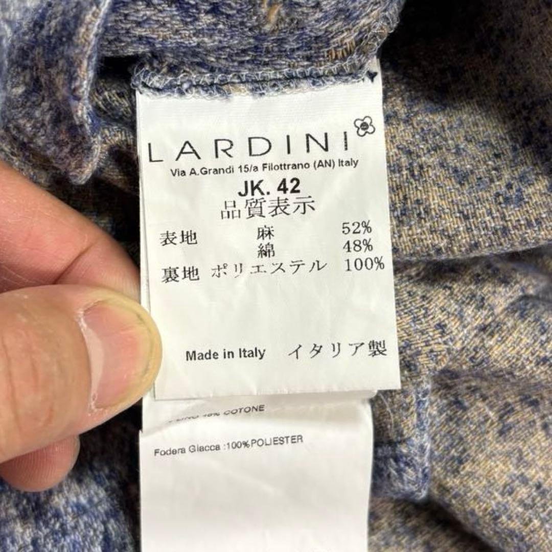 ラルディーニ コットン リネン テーラード ジャケット サイズ 46