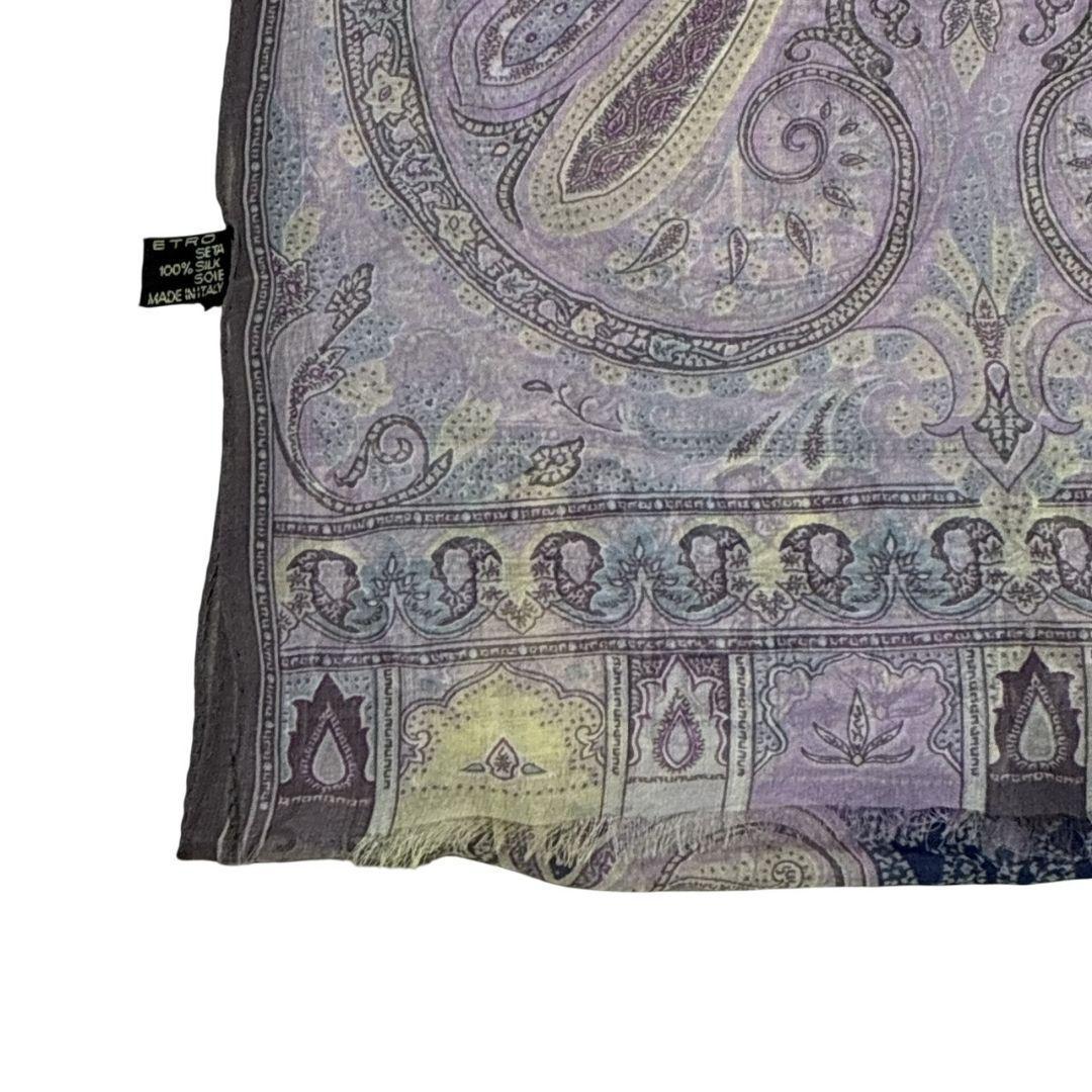 極美品✨ETRO エトロ シルク イタリア製 ストール スカーフ ペイズリー