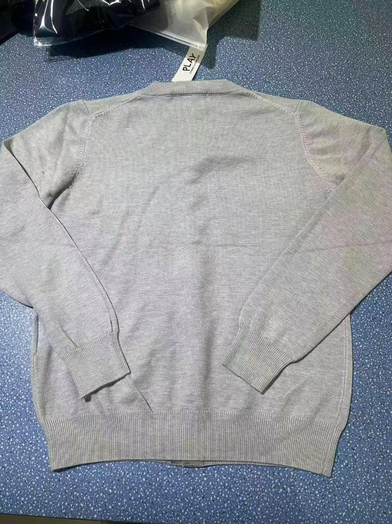PLAY COMME des GARCONS カーディガンM-Lサイズグレー#4