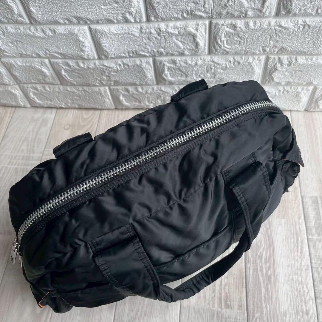 【美品】PORTER ポーター タンカー ダッフルバッグ 黒 ボストンバッグ