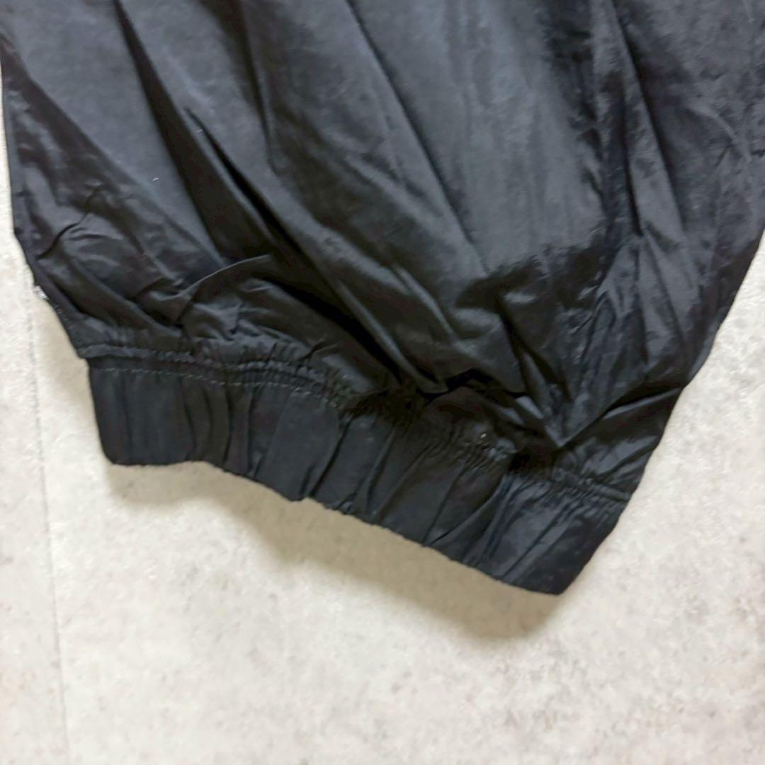 NIKE XL スウッシュ総柄 ナイロンパンツ ブラック　XL