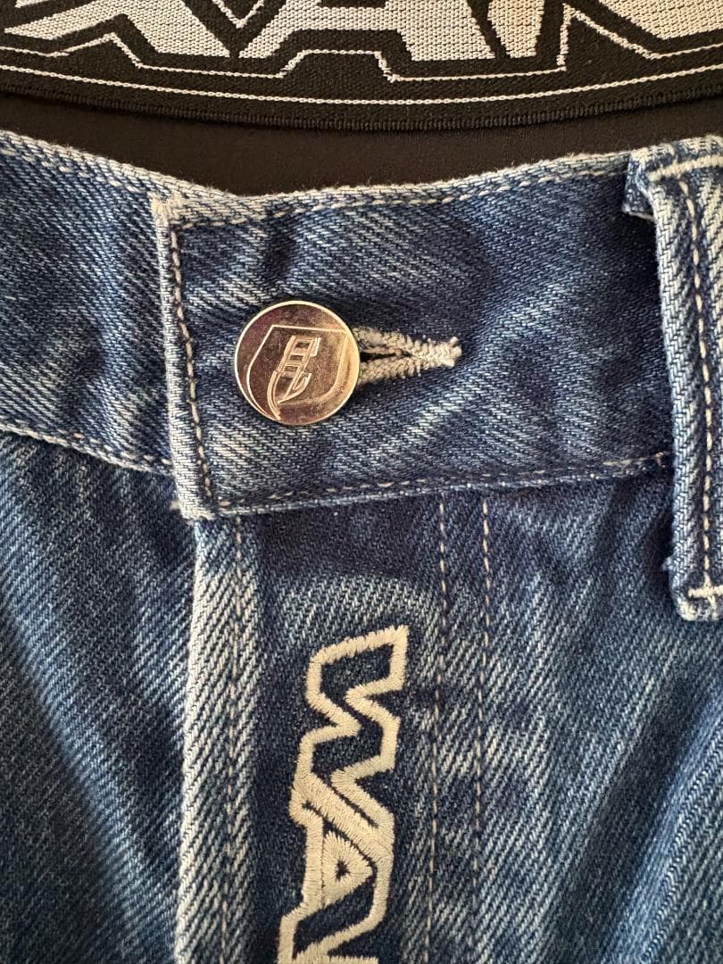 Alexander Wang ウエストバンドロゴ ワイドジーンズ　今週限り